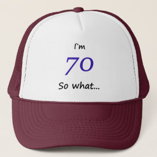 70誕生日おもしろい私は70だから何 キャップ