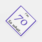 70誕生日おもしろい私は70だから何 スタンダードランチョンナプキン (角)