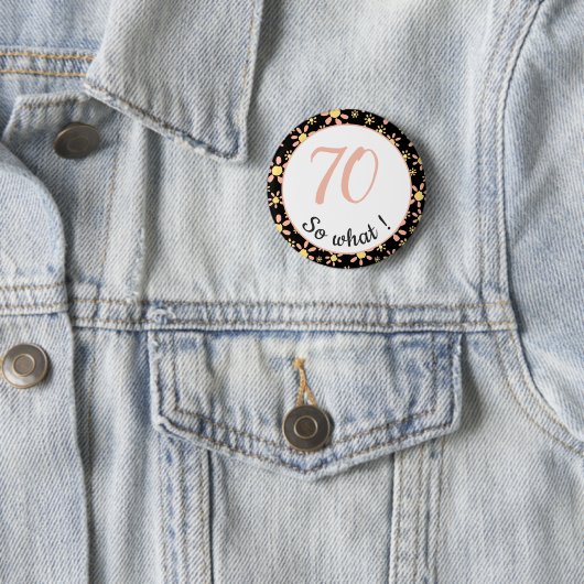 70誕生日おもしろい70だからやる気を起こさせる 缶バッジ (インサイチュ)