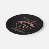 70誕生日が年齢と共に向上 ペーパープレート (アングル)