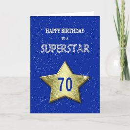 70誕生日のスーパースター カード