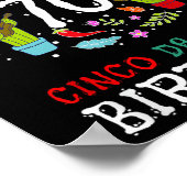 70誕生日のCinco de Mayo Shirt Kid Men 5 ポスター (角)