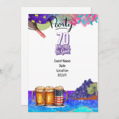 70誕生日は決して良く見えなかった 招待状 (正面/裏面)