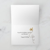 70誕生日ひまわり カード (内部)