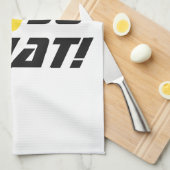 70誕生日やる気を起こさせるおもしろいモダン前向き キッチンタオル (四つ折り)