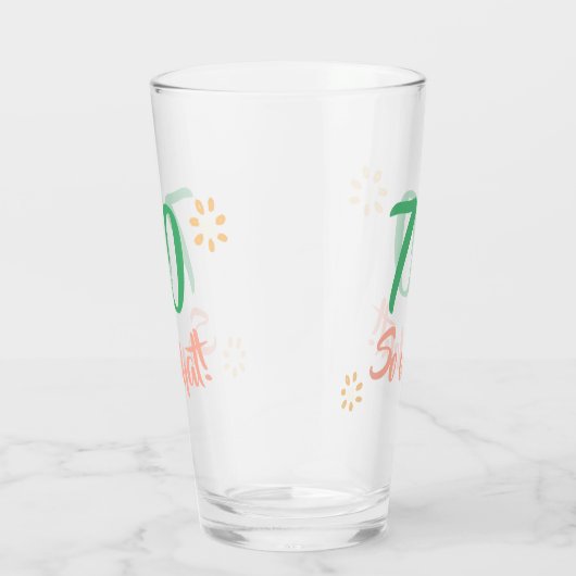 70誕生日やる気を起こさせる70おもしろいだから何のフローラ タンブラーグラス (右)