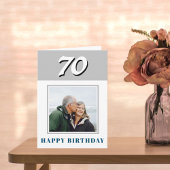 70誕生日カスタム写真パーソナライズされた カード