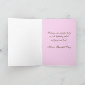 70誕生日カードケーキ（ピンク） カード (内部)