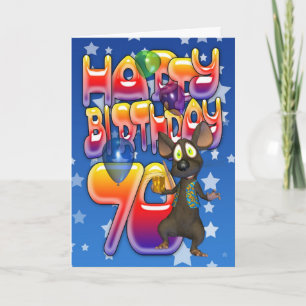 70誕生日カード可愛いマウス カード