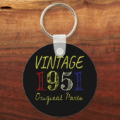 70誕生日ギフトヴィンテージ1951オリジナル部品 キーホルダー (正面)