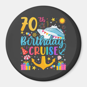 70誕生日クルーズBデイパーティーサークル マグネット