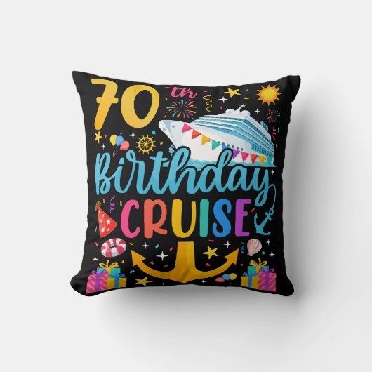 70誕生日クルーズBデイパーティー クッション (正面)