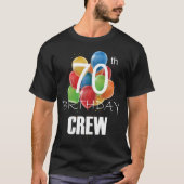 70誕生日クルー70パーティークルー集団メンズTシャツ Tシャツ (正面)