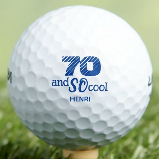 70誕生日グランパギフト – 青クール70年 ゴルフボール