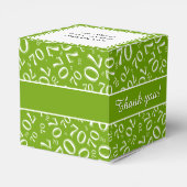 70誕生日グリーンナンバーパターン フェイバーボックス (裏面サイド)