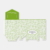 70誕生日グリーン/ホワイトナンバーパターン フェイバーボックス (折り畳みなし)