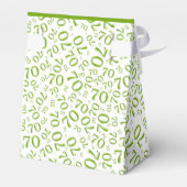70誕生日グリーン/ホワイトナンバーパターン フェイバーボックス (裏面サイド)