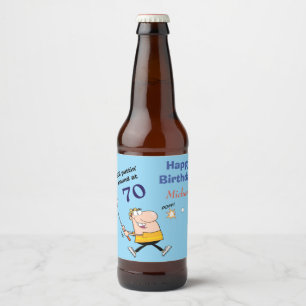 70誕生日ゴルファー ビールラベル
