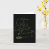 70誕生日ゴルファーGolf Lのセブンティー カード (黄色い花)