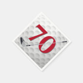 70誕生日ゴルフクラブナプキンス スタンダードカクテルナプキン (角)