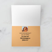 70誕生日ゴールデンリトリエバーおもしろいかわいい カード (内部)