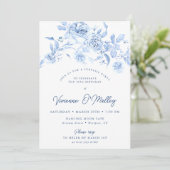 70誕生日サプライズパーティーダスティブルーフローラ 招待状 (スタンド正面)