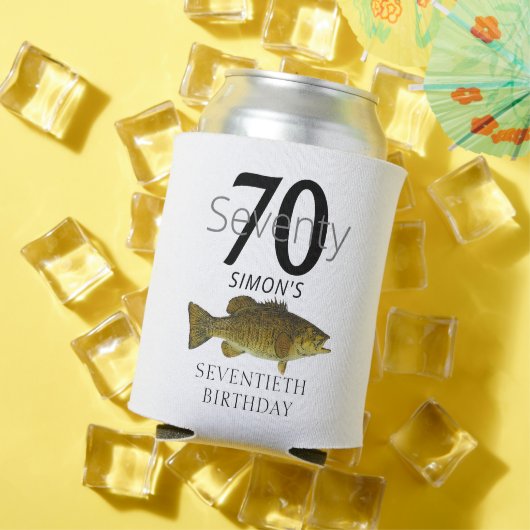 70誕生日スモールマウスベース魚釣り70フィッシュ 缶クーラー (インサイチュ 夏)