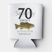70誕生日スモールマウスベース魚釣り70フィッシュ 缶クーラー (正面)