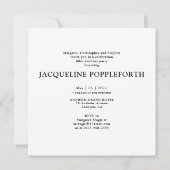 70誕生日デザインお客様自身のフォトコラージーブラック 招待状 (裏面)