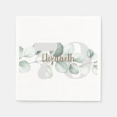 70誕生日ナプキパーソナライズされたンス スタンダードカクテルナプキン (正面)