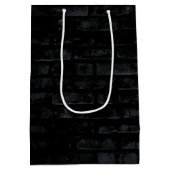 70誕生日ネオンサインオンブリック ミディアムペーパーバッグ (裏面)