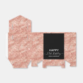 70誕生日バラ金ゴールドグリッター フェイバーボックス (折り畳みなし)