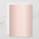 70誕生日バラ金ゴールドフォトスター 招待状 (裏面)