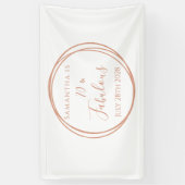 70誕生日バラ金ゴールドミニマル誕生会 横断幕 (縦)