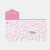 70誕生日ピンク/ホワイト番号柄 フェイバーボックス (折り畳みなし)