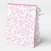 70誕生日ピンク/ホワイト番号柄 フェイバーボックス (裏面サイド)