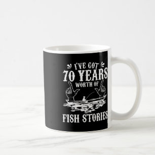 70誕生日フィッシャーマンTシャおもしろいツB魚釣りギ コーヒーマグカップ
