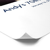 70誕生日フォトカスタムサインインパーティー ポスター (角)