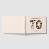 70誕生日フォトコラージマイルストーンゲストブック ゲストブック (全面)