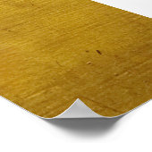 70誕生日フォトコラージュと金ゴールド縁ど ポスター (角)