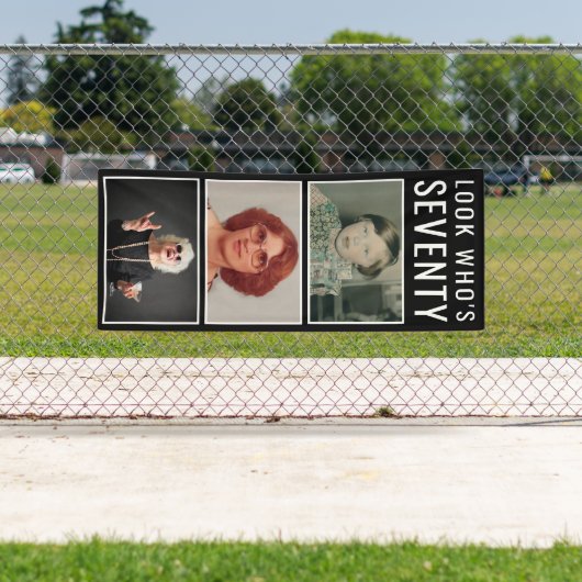 70誕生日フォトバナー 横断幕 (インサイチュ)