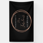 70誕生日ブラックバラ金ゴールド誕生日パーティー 横断幕 (縦)