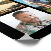 70誕生日ブラック金ゴールド21フォト応援から数年 ポスター (角)