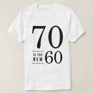 70誕生日ブラック70が新型60 Tシャツ