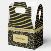 70誕生日ブラック/金ゴールド番号パターン フェイバーボックス (オープン)