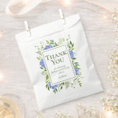 70誕生日ブルーアジサイありがとう フェイバーバッグ (クリップ留めされた状態)