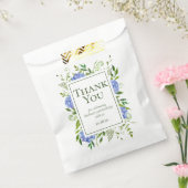 70誕生日ブルーアジサイありがとう フェイバーバッグ (封をした状態)