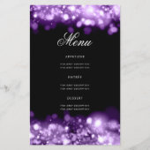 70誕生日プログラムグラムライツパープルメニュー (裏面)