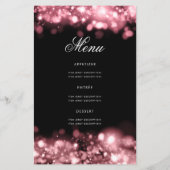 70誕生日プログラムグラムライトバラ金ゴールドメニュー (裏面)