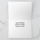 70誕生日マイルストーン誕生日カード1955ファクト サンキューカード (内部)